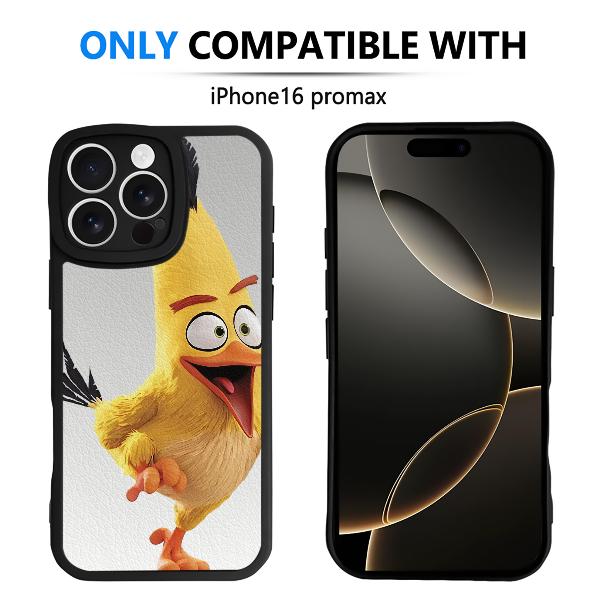 （画像用） Angry Birds アングリーバード 【iPhone 16シリーズ対応】シリコンスマホケース（レザー調） 材質：シリコン